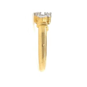 18kt / 750 Yellow Gold Classic Diamond Ladies Ring 9LR198