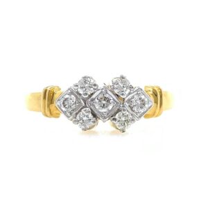 18kt / 750 Yellow Gold Classic Diamond Ladies Ring 9LR198