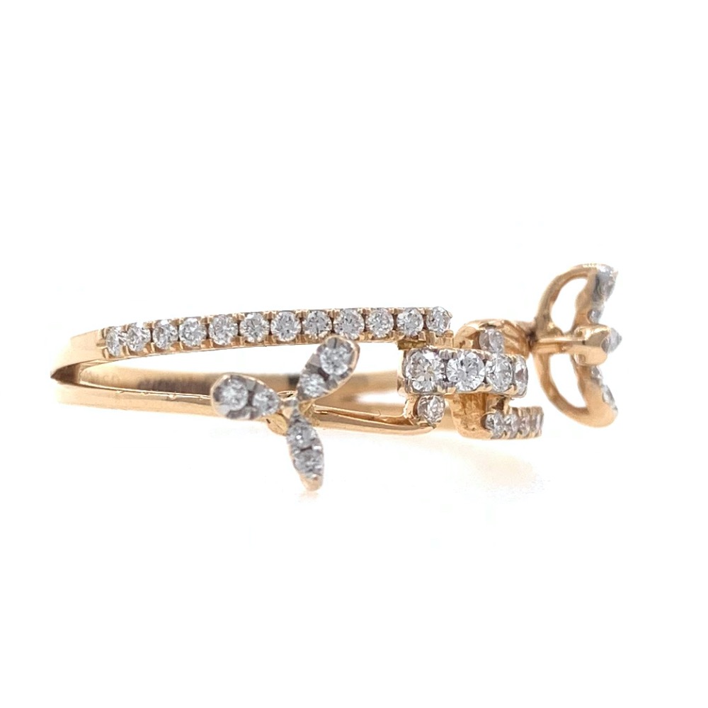 18kt / 750 rose gold fancy diamond ring 9lr196 - Image 2
