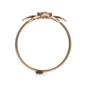 18kt / 750 rose gold Flower diamond Ladies Ring 9LR181