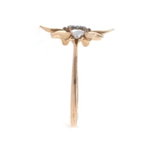 18kt / 750 rose gold Flower diamond Ladies Ring 9LR181