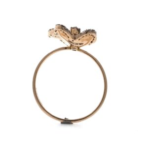 18kt / 750 Rose Gold Butterfly Diamond Ladies Ring 9LR186