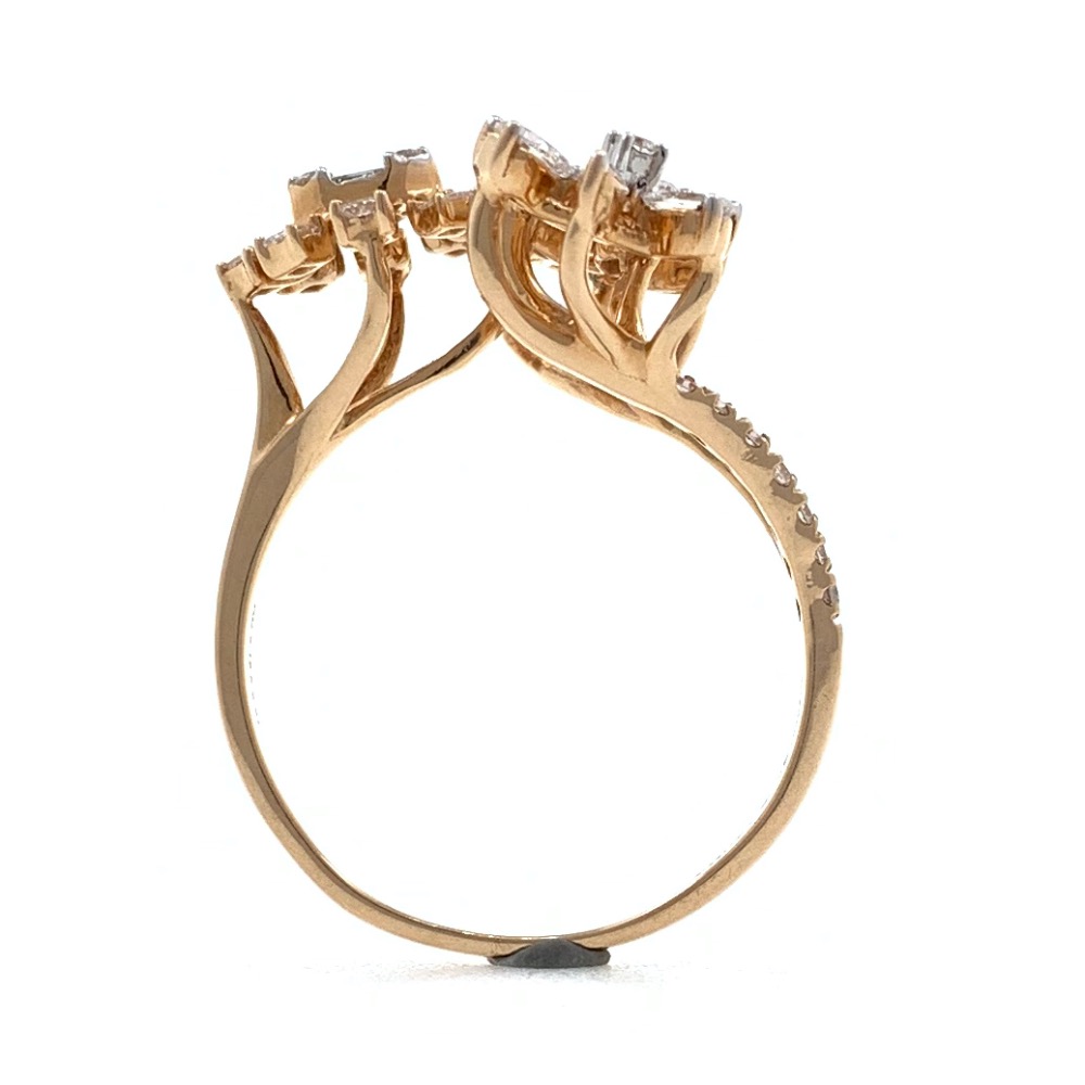 18kt / 750 rose gold wedding diamond ring for ladies 9lr2 - Image 5