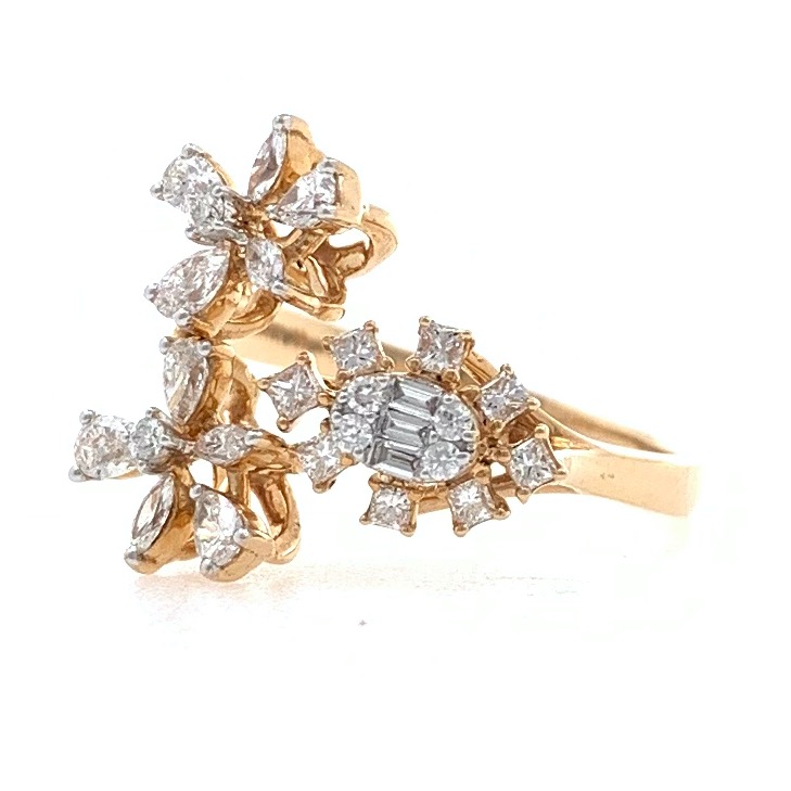 18kt / 750 rose gold wedding diamond ring for ladies 9lr2 - Image 3