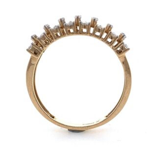 18kt / 750 rose gold fancy band diamond ladies ring 8lr293