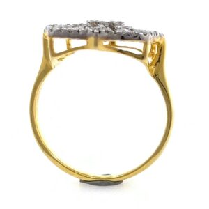 18kt / 750 yellow gold sun inspired diamond ring 8lr292