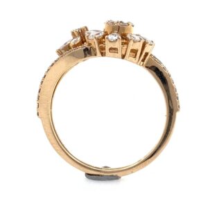 18kt / 750 rose gold anniversary gift diamond ring 8lr211