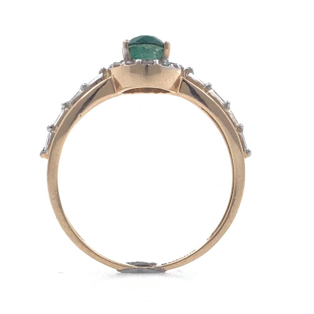 18kt / 750 rose gold diamond classic daily wear ladies ring 8lr71 - Image 5