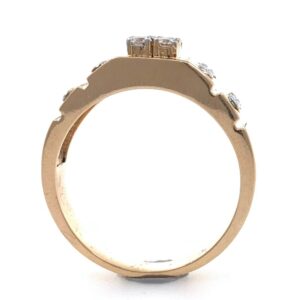 18kt / 750 rose gold contemporary designer gents ring 9gr21