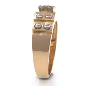 18kt / 750 rose gold contemporary designer gents ring 9gr21