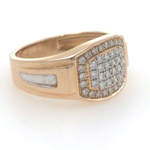 18kt / 750 rose gold fancy graduation band diamond ring 9gr38