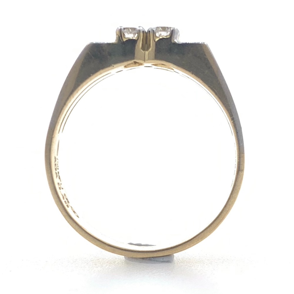 18kt gold classic diamond ring for him 6gr36 - Image 4