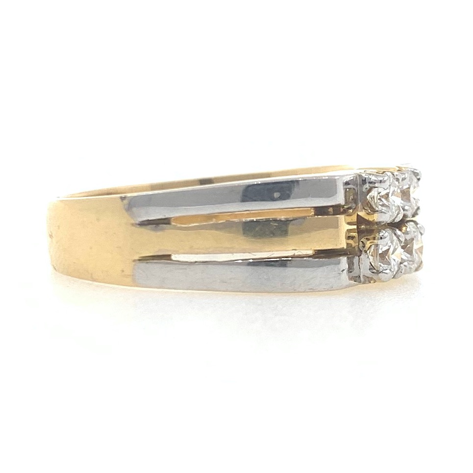 18kt gold classic diamond ring for him 6gr36 - Image 3