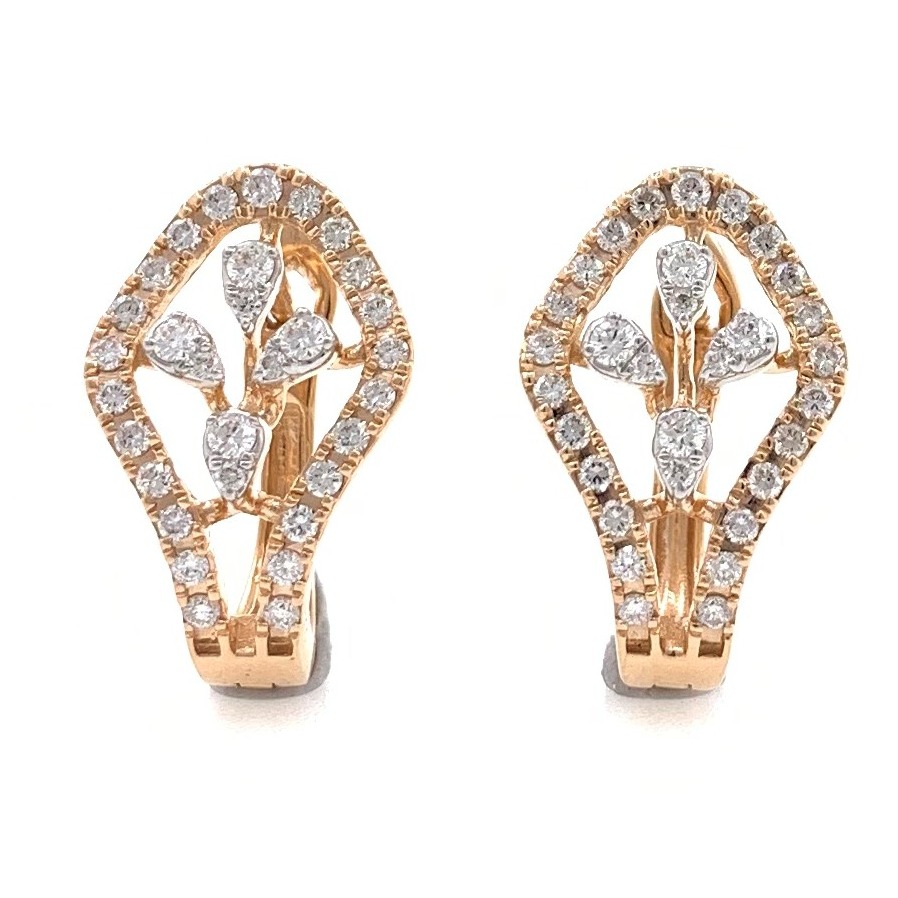 22k gold fancy diamond earring rd-e02