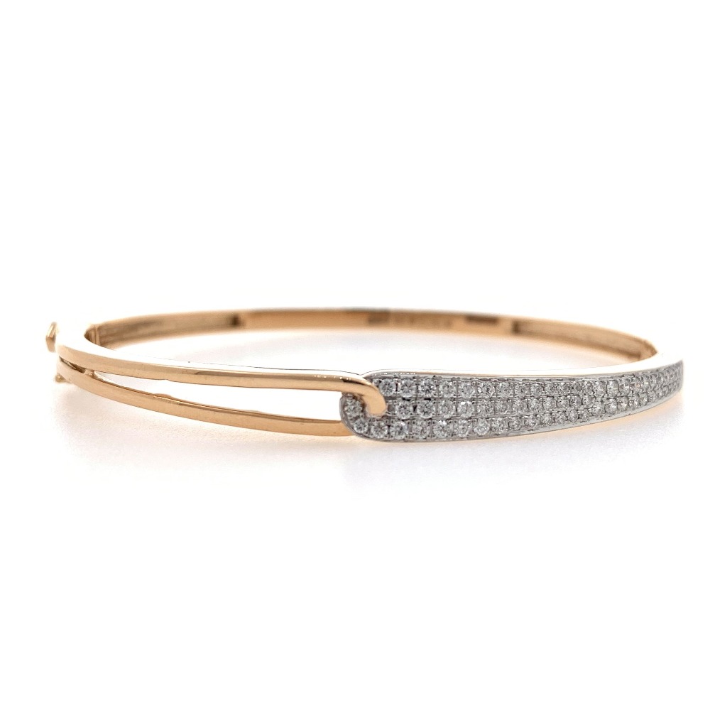 18k rose gold delicate diamond bracelet rd-b02