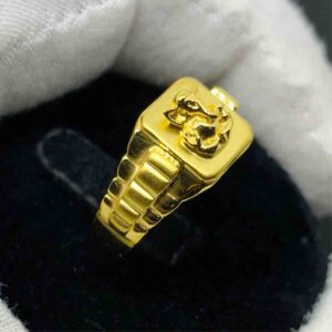Fine emboss ganeshji ring