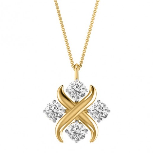 Alice criss-cross pendant