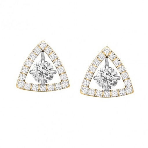 Triad drop earrings