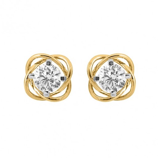 Swirl stud earrings