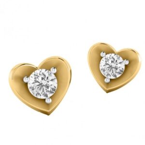 Sweetheart stud earrings