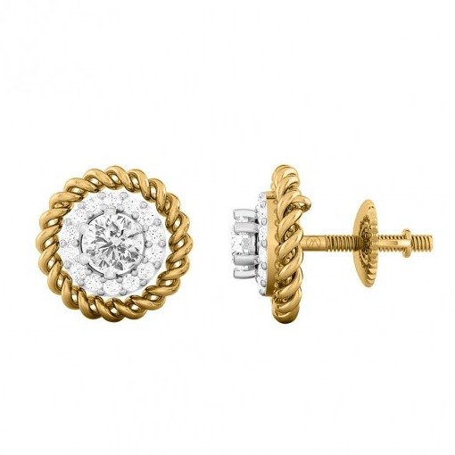 Sunflower stud earrings