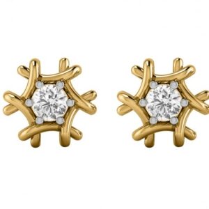 Snowflake stud earrings