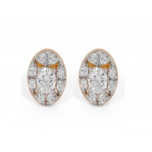 Rose stud earrings