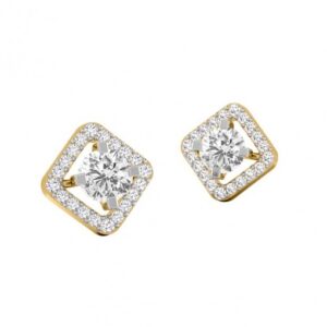 Princess stud earrings