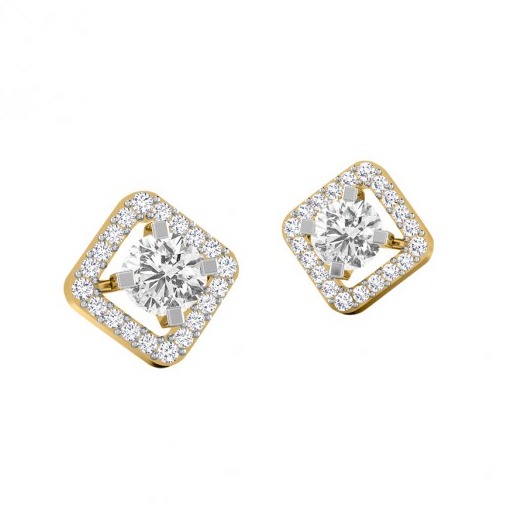 Princess stud earrings