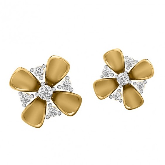 Poppy stud earrings