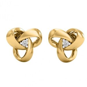 Love knot stud earrings