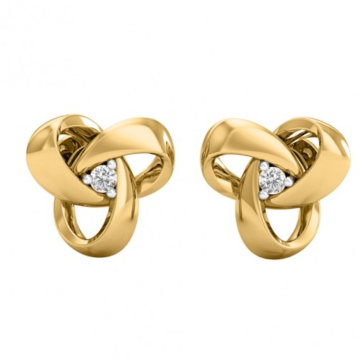 Love knot stud earrings