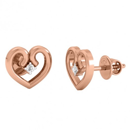 Interlaced stud earrings