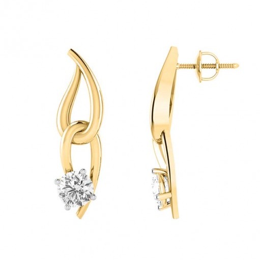 Infinte drop long earring