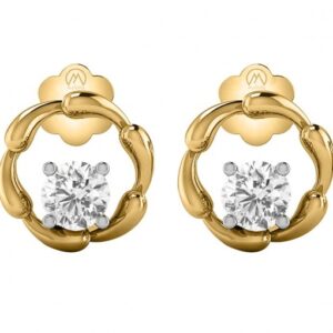Halo loop stud earrings