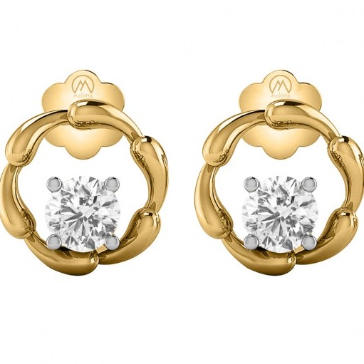 Halo loop stud earrings
