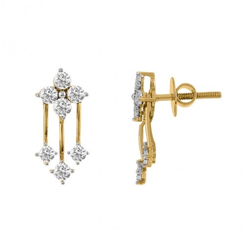 Floral drop earrings
