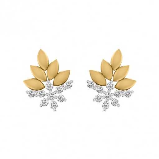 Dreamy orchid stud earrings