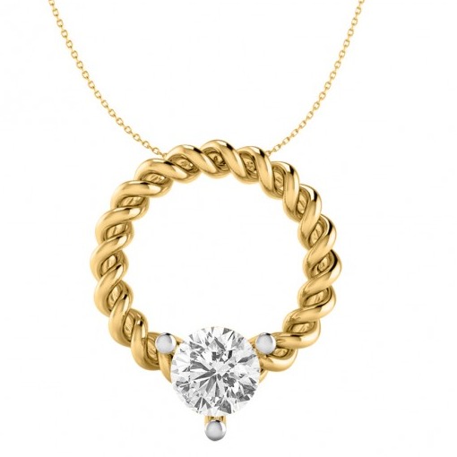 Concentric dual-tone pendant