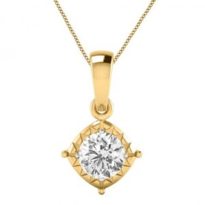 Cushion diamond pendant