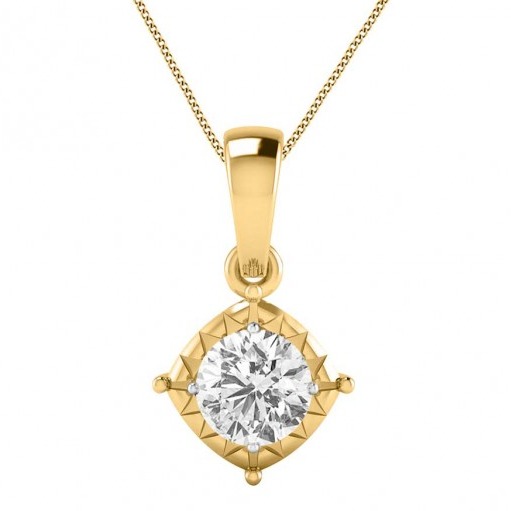 Cushion diamond pendant