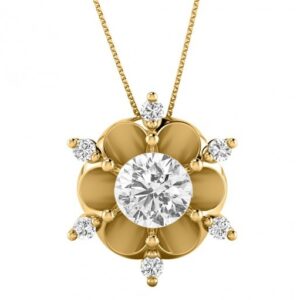 Dahlia solitaire pendant
