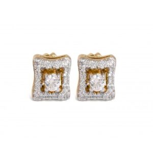 Doris sqaure stud earrings