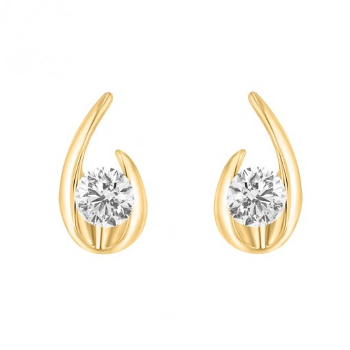 Dainty shine stud earrings