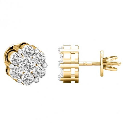 Cluster stud earrings