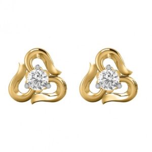 Beach waves stud earrings