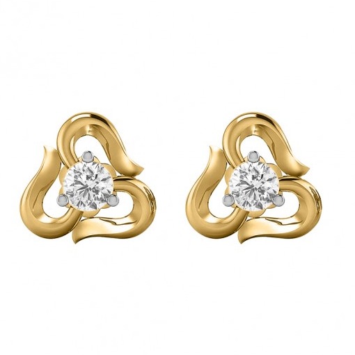 Beach waves stud earrings