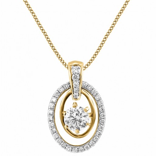 Dual ellipse pendant