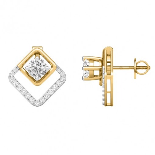 Awestruck solitaire earrings