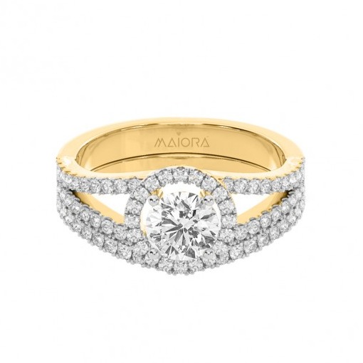 Victorian halo ring